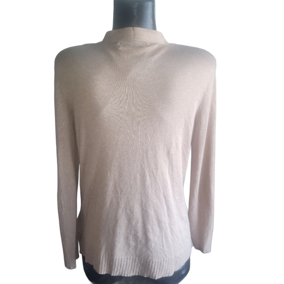 Jones New York Tan Open Front Cardigan M - Picture 6 of 7